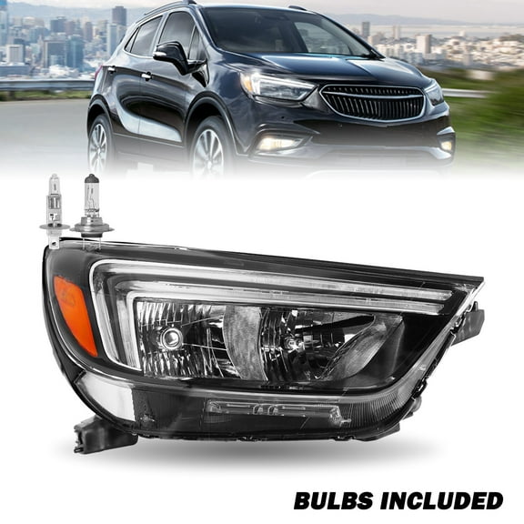For 2017-2022 Buick Encore Halogen w/ LED DRL Headlight Assembly Passenger Side