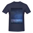 thumbnail image 4 of Bingfone Retro Blue Glitter Men'S Loose Fit Short-Sleeve Pocket T-Shirt, 4 of 7