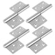 thumbnail image 3 of Bisagras de acero inoxidable resistentes para puerta de muebles del hogar, 4 piezas, desmontables, 3 of 8