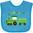 thumbnail image 3 of Inktastic St Patricks Irish Shamrock Train Boys or Girls Baby Bib, 3 of 4