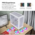 thumbnail image 2 of Funda para PC Montech HS01 PRO blanca ATX Mid-Tower con 5 ventiladores ARGB, 2 of 9