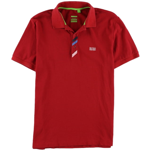 Polo de Rugby Hugo Boss rojo extragrande para hombre