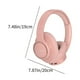 thumbnail image 3 of Auriculares inalámbricos supraaurales Bluetooth 5.3 con sonido HiFi, llamadas HD, diseño plegable - Rosa, 3 of 8