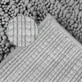 thumbnail image 4 of Unique Bargains Chenille Bathroom Rugs Non-Slip Bath Rugs Plain Washable Soft Shower Mat Gray 16" x 24", 4 of 6