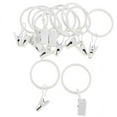 thumbnail image 1 of DOLITY 5-9pcs 12 Pieces Metal Curtains Drapery Rings with Clips White Porcelain 25mm 5 Pcs, 1 of 9