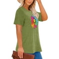 thumbnail image 4 of XCHQRTI Plus Size Daisy Women Tshirt Graphic Oversized Tees Short Sleeve Casual Tee, 4 of 11