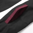 thumbnail image 6 of Men Color Block Stand Collar Track Jacket Full Zip Striped Raglan Sleeve Casual Windbreaker Outerwear, 6 of 8