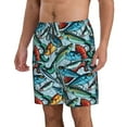 thumbnail image 2 of Pofeuu Colorful Fishing Baits Prin Men's Swim Trunks Quick Dry Bathing Suit Swimming Board Shorts Mesh Lining Beach Swimwear-XX-Large, 2 of 6