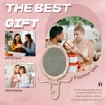 thumbnail image 7 of RAGUPEL Hand Mirrors with Handle,Flat Oval Hand Mirror 7.1"*3.5"*0.8" Hand Mirror,Heart-Shaped Hollow Handle Small Mirror,Style2, 7 of 7
