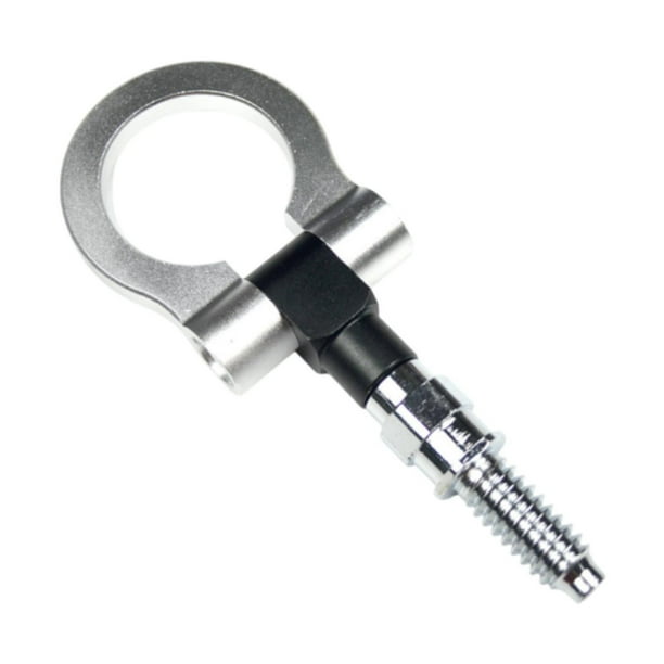 Gancho de remolque giratorio de metal para remolque, remolque ligero para vehículos pesados Plata