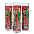 thumbnail image 1 of Veladora Virgen De Guadalupe Con Vaso de Vidrio Reutilizable Blanca Caja 3 Piezas Veladora México Virgen de Guadalupe, 1 of 4
