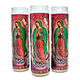thumbnail image 1 of Veladora Virgen De Guadalupe Con Vaso de Vidrio Reutilizable Blanca Caja 3 Piezas Veladora México Virgen de Guadalupe, 1 of 4