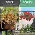 thumbnail image 5 of Hanging Flower Pots for Railing,11 inch Black Plastic Fence Hanging Railing Planter for Outdoor Plants Countryside Style Window Flower Bucket Pots with Detachable Hooks Outdoor Home Decor,3 Pack,Gray, 5 of 7