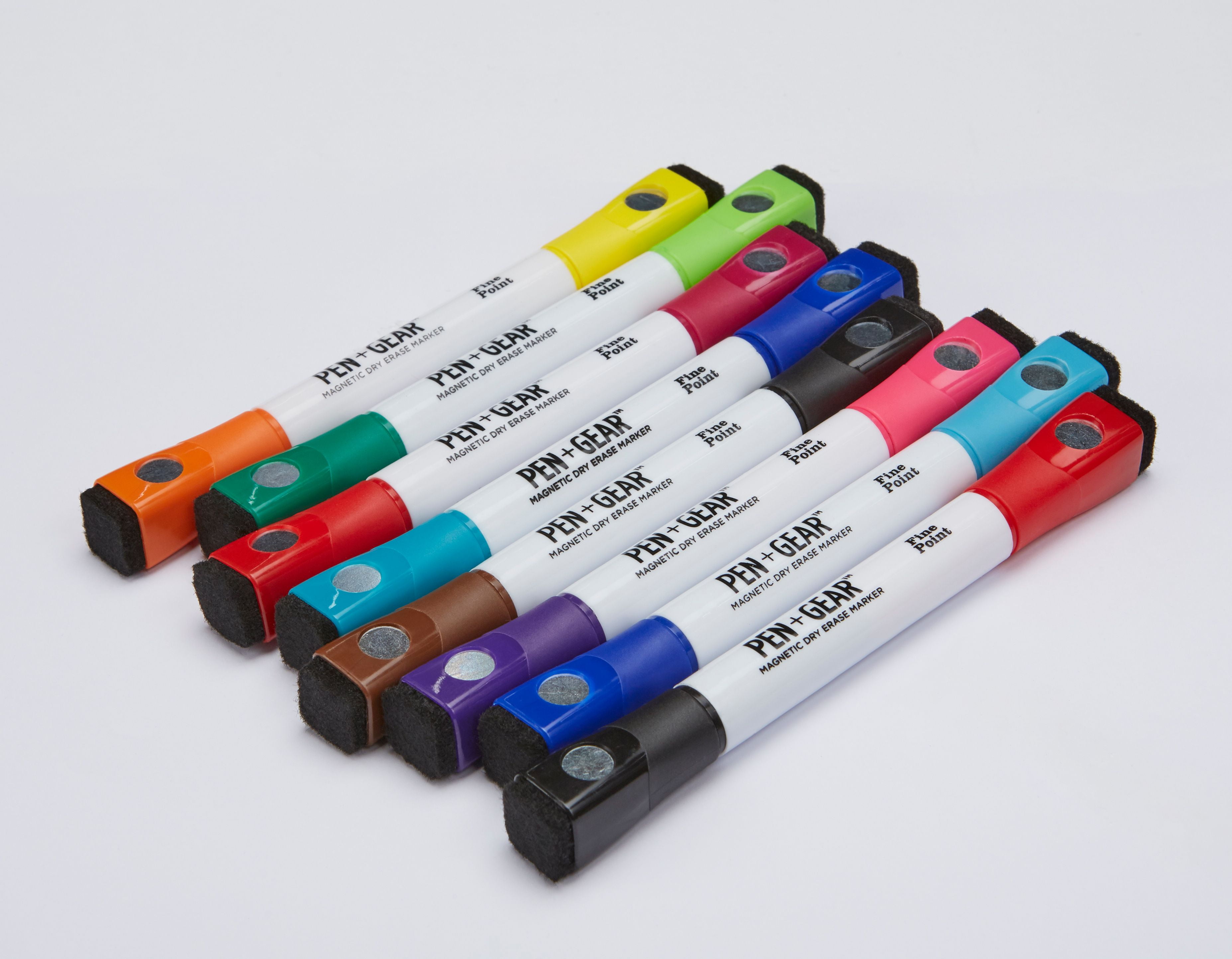 Pen+Gear Magnetic Dry Erase Board 8.5”x11” Marker+2 Magnet-White Purple OR Teal 