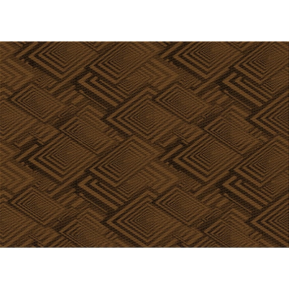 Ahgly Company Indoor Rectangle Patterned Saddle Brown Area Rugs, 5' x 8'
