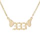 thumbnail image 1 of Joyería de Acero Inoxidable Mujeres Luz Ángel Número Colgante Collar 000 999, 1 of 6
