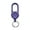 Purple, variant on Colorful Anti-theft Metal Easy-to-pull Buckle Rope Elastic Keychain Sporty Retractable Key Ring Anti Lost Yoyo Ski Pass ID Card