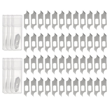 Uxcell Exacto Knife Blades Compass Hobby Knife Blades Precision Exacto Blades Hobby Knife Blade Refills 60 Pack