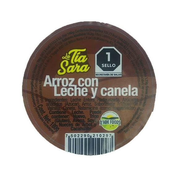 Arroz con leche La Tía Sara con canela 180 g