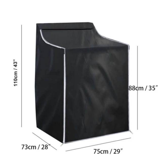 Dsseng High Quality Waterproof Universal Oxford Cloth Washing Machine Cover with Zipper for Full Automatic Drum Washer Dryer - Dustproof Protector for Home Use