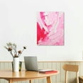 thumbnail image 2 of Nawypu Bright Pink Wall Art Trendy Pink Prints Abstract Pink Canvas Wall Art Hot Pink Pictures Minimalist Pink Painting Bright Color Canvas Wall Art Pink and White Posters Light Pink Abstract Wall Art, 2 of 4