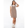 thumbnail image 4 of Celebrity Pink Women's and Women's Plus Patch Pocket Pinafore Dress, Sizes XS-4X, 4 of 6