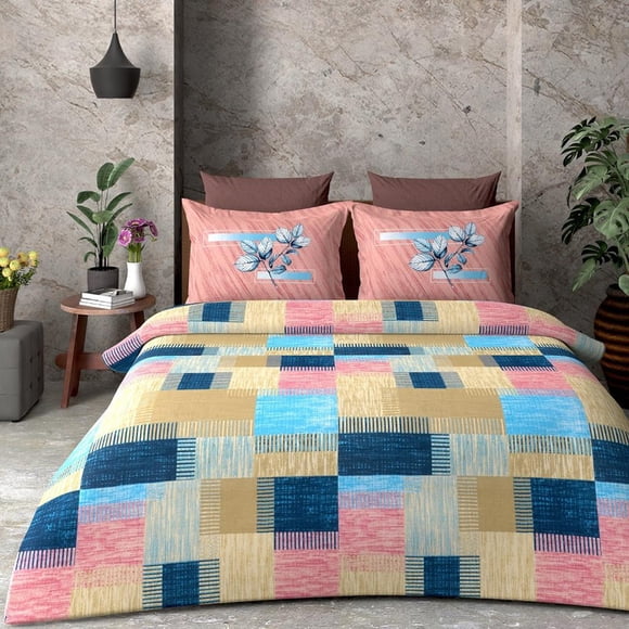 DreamNest Pure Cotton Bedding Set - Pink