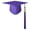 Purple, variant on tasrioml Adult Graduation Hat with Tassel Solid Color Non-Fading High School Bachelor Graduation Hat Cosplay Prop