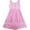 Pink, variant on Girls Dress Flower Detailing Sequin Party Tulle Bow Tie Pink 2