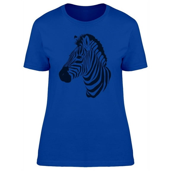 Smartprints Mens Graphic Tee - Zebra Silhouette - Regular Fit 100% Cotton