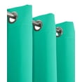 thumbnail image 2 of Ava Blackout Weave Grommet Curtain Panels With Tie Backs Pair ( Set Of 2) - W108" X L108" Pair - Turquoise, 2 of 5