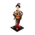 thumbnail image 4 of Muñeca kimono japonesa de 11,81 pulgadas, geisha, muñeca oriental, adorno de mesa, arte artesanal Estilo C, 4 of 9