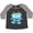 Smoke and Heather, variant on Cute Monster, Blue Monster, Funny Monster, Horns Women's Plus Size T-Shirt