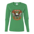 thumbnail image 2 of Wild Bobby, Lead Follow or Get The Hell Out Of The Way MC 1969 Motorcycle Pop Culture Womens Graphic Long Sleeve T-Shirt, Kelly, X-Large, 2 of 3