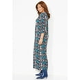 thumbnail image 3 of Catherines Women's Plus Size Petite Anywear Beaded Medallion Maxi Dress, 3 of 4