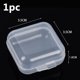 thumbnail image 1 of Cajas de almacenamiento transparentes grandes, contenedores con tapas, caja de plástico transparente pequeña para tarjeta bancaria, embalaje de joyería, 9cm de longitud, 5 piezas, 1 of 4