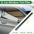 thumbnail image 3 of Película de tinte para ventanas de coche Universal Unique Bargains 19.69 pies x 19.69 pulgadas Carbono 2 PLY PET Negro 1 Pc VLT 50% IRR 32% UVR 95%, 3 of 8