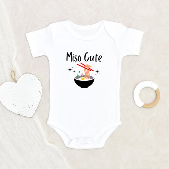 Newbabywishes - Funny Miso Cute Foods Baby Clothes for Boys and Girls - Newborn Baby Clothes