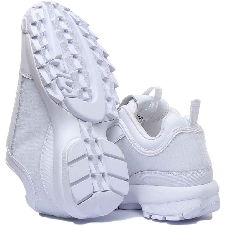 nok fax skøjte Fila Disruptor 2 Patches Women's Low Top Chunky Sole Casual Sneakers In  White Size 7 - Walmart.com