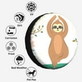 thumbnail image 6 of Kdxio Cute Sloth In Yoga Pose Tree for Tire Cover Wheel Protectors Tyre Covers Weatherproof Wheel Covers Universal Fit for Trailer Rv SUV Truck Camper Travel Trailers 17 inch, 6 of 8