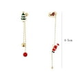 thumbnail image 4 of Xihbxyly Pendientes Asimétricos de Papá Noel, Papá Noel Trepador Creativo, Juego de Pendientes Largos con Borlas, Idea de Regalo de Navidad, Accesorio para Fiestas, Moda Festiva, 4 of 7