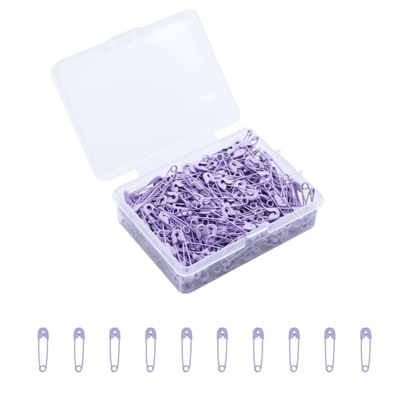 350-Count Safety Pins-Small Safety Pins for Garment Repair,Quilting,Jewelry Making,0.75 Inches Metal Safety Pins for Clothes Purple