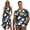 Hippy Flowers, variant on Garronmavis American Flag Matching Couple Outfits Mens Button Up Shirt and Womens Sleeveless Dress and Palm Tree Round Neck Dress Polyester Midi Sundress with Pocket