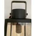thumbnail image 3 of 82005BK Lark Hugh - 1 Light Large Outdoor Wall Lantern In Transitional Style-25 Inches Tall and 8.5 Inches Wide-Black/Burnished Bronze Finish, 3 of 16