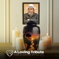 thumbnail image 4 of Yatskia Sunset Halloween Urns for Human Ash Adult Brother and Sister, Large Funeral Urn for Ashes for Women, Mini Cremation Urns for Human Ashes Adult Man, (Classic 10 Inch and 3 Inch), 4 of 8