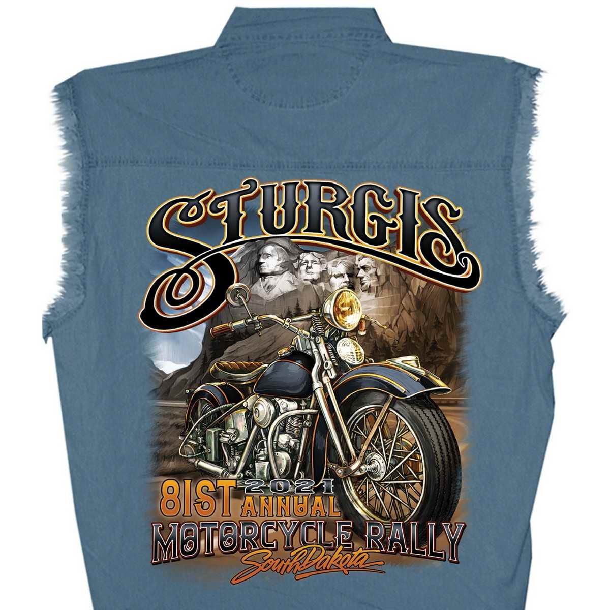 Official 2019 Sturgis Motorcycle Rally Ladies Skull Banners Shirt BLACK Large 
