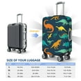 thumbnail image 6 of Haiem Hand Drawn Seamless Luggage Cover Printed Suitcase Covers for Luggage Elastic Washable Suitcase Protector Fits 18-32 Inch Luggage-Small, 6 of 9