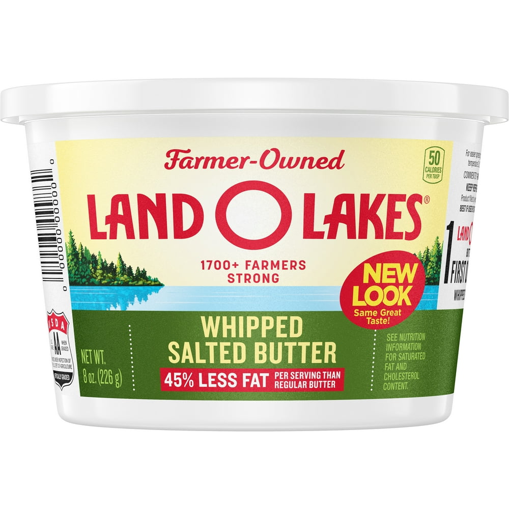 Land O Lakes Salted Whipped Butter, 8 oz.