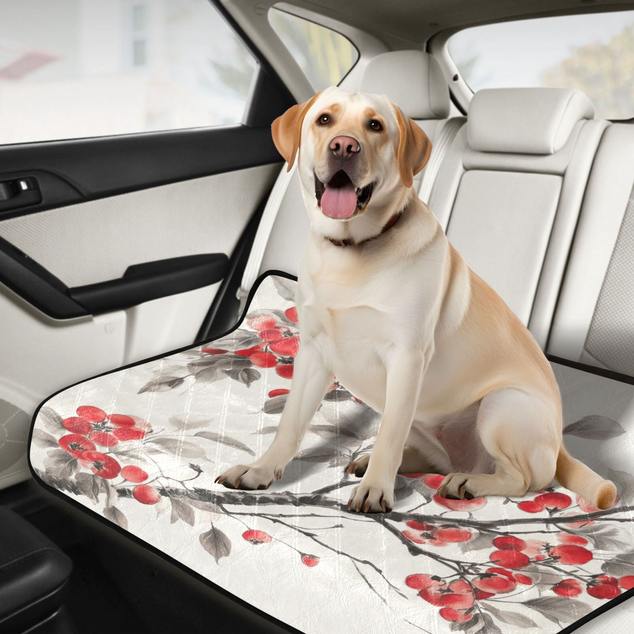 Qxltty Malus Spectabilis Cat litter Pads Pet Set of 2 Diaper Mats Center Anti-leakage Layer Absorbent Soft and Comfortable