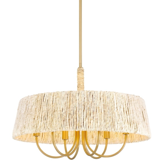 Minka Lavery 3605-732 Hellia 6 Light 24" Wide Multi Light Pendant - Brass